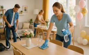 rengøring før fest